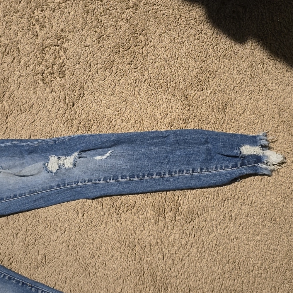 NWOT ladies KanCan jeans with rips skinny blue jeans size 1 waist 24 😍 - Picture 6 of 12